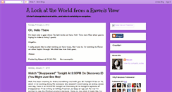 Desktop Screenshot of alookattheworldfromaravensview.blogspot.com