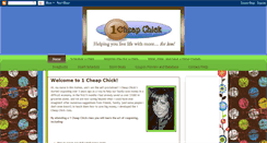 Desktop Screenshot of 1cheapchick.blogspot.com