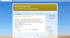 Desktop Screenshot of dezmembrariauto.blogspot.com