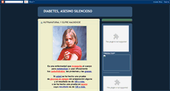 Desktop Screenshot of diabetesasesinosilencioso.blogspot.com