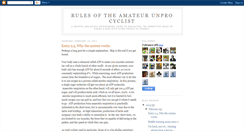 Desktop Screenshot of cyclistrules.blogspot.com
