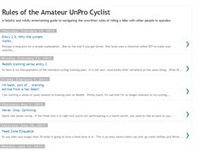 Tablet Screenshot of cyclistrules.blogspot.com