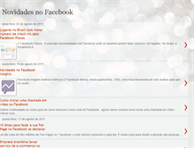 Tablet Screenshot of novidadesnofacebook.blogspot.com