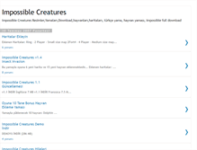 Tablet Screenshot of impossible-creatures-turkiye.blogspot.com