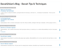 Tablet Screenshot of dawah2islam.blogspot.com