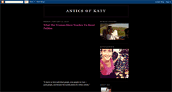 Desktop Screenshot of anticsofkaty.blogspot.com