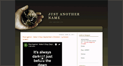 Desktop Screenshot of iamjustanothername.blogspot.com