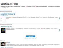 Tablet Screenshot of fisicadesafio.blogspot.com