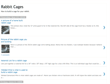 Tablet Screenshot of buildrabbitcages.blogspot.com