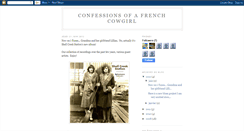 Desktop Screenshot of confessionsofafrenchcowgirl.blogspot.com