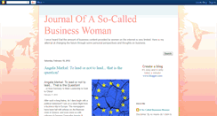 Desktop Screenshot of journalofsocalledbizwoman.blogspot.com