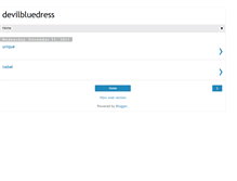 Tablet Screenshot of devilbluedress.blogspot.com