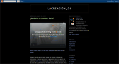 Desktop Screenshot of lacreacion06.blogspot.com
