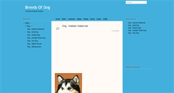 Desktop Screenshot of breedsofdog.blogspot.com