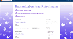 Desktop Screenshot of hausaufgabenfraurutschmann.blogspot.com