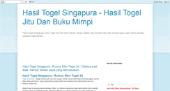 Desktop Screenshot of hasiltogelsingapura.blogspot.com