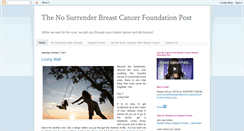 Desktop Screenshot of nosurrenderbreastcancer.blogspot.com