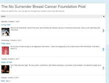 Tablet Screenshot of nosurrenderbreastcancer.blogspot.com