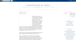 Desktop Screenshot of lightweight-rv-news.blogspot.com