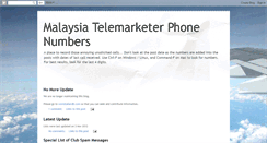 Desktop Screenshot of malaysiatelemarketerphone.blogspot.com