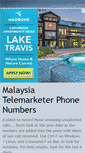 Mobile Screenshot of malaysiatelemarketerphone.blogspot.com