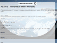 Tablet Screenshot of malaysiatelemarketerphone.blogspot.com