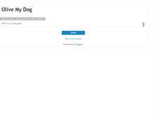Tablet Screenshot of olivemydog.blogspot.com