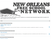 Tablet Screenshot of nolafreeschoolnetwork.blogspot.com