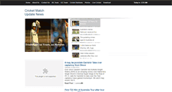 Desktop Screenshot of latestcricketmatchschedules.blogspot.com