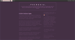Desktop Screenshot of pheroxia.blogspot.com