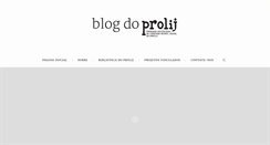 Desktop Screenshot of blogdoprolij.blogspot.com