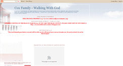 Desktop Screenshot of coxfamily-walkingwithgod.blogspot.com