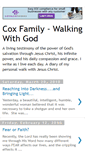 Mobile Screenshot of coxfamily-walkingwithgod.blogspot.com