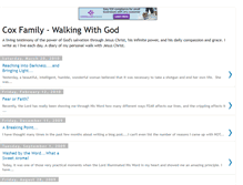 Tablet Screenshot of coxfamily-walkingwithgod.blogspot.com