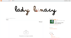 Desktop Screenshot of ladylunacy.blogspot.com
