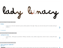 Tablet Screenshot of ladylunacy.blogspot.com