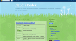 Desktop Screenshot of claudiabodek.blogspot.com