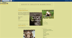 Desktop Screenshot of kristiscreativeramblings.blogspot.com