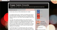 Desktop Screenshot of engageexploreencounter.blogspot.com