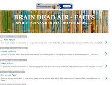 Tablet Screenshot of braindeadfacts.blogspot.com