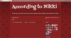 Desktop Screenshot of nikkirichards.blogspot.com