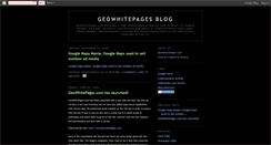 Desktop Screenshot of geowhitepages.blogspot.com