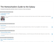 Tablet Screenshot of homeschoolersguidetothegalaxy.blogspot.com