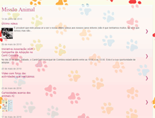 Tablet Screenshot of missaoanimal.blogspot.com