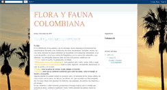 Desktop Screenshot of flora-fauna-colombia.blogspot.com