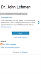 Mobile Screenshot of drjohnlehman.blogspot.com