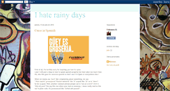 Desktop Screenshot of ihatewhenitrains.blogspot.com