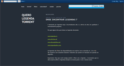 Desktop Screenshot of legendatorrent.blogspot.com