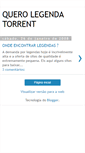 Mobile Screenshot of legendatorrent.blogspot.com