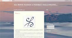 Desktop Screenshot of madovevannoipalloncini.blogspot.com